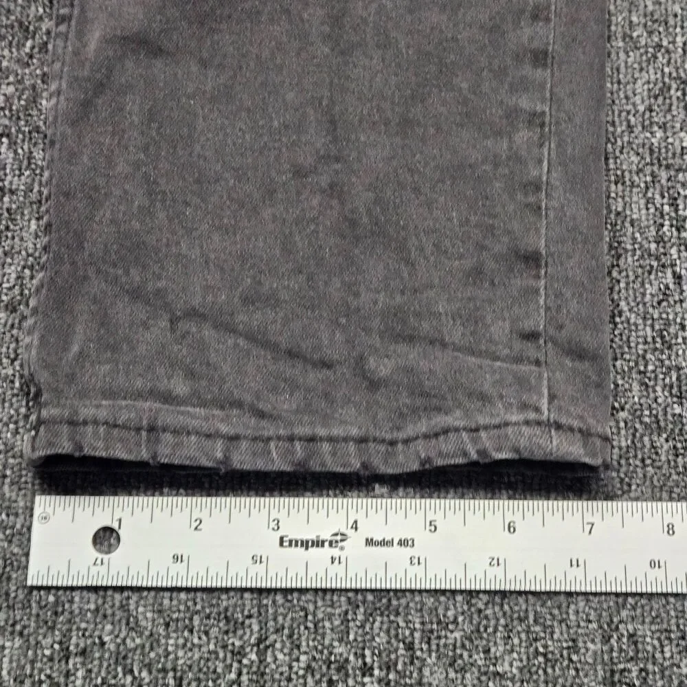 H&M &Denim Jeans Women’s 8 High Waist Straight Leg Gray Stretch Ankle Pants